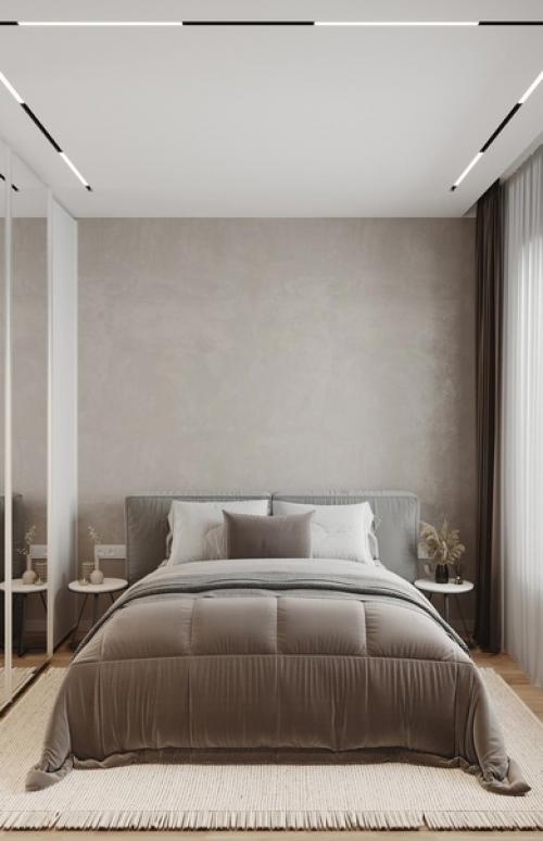 Интерьер квартиры. С минималистичным оформлением. 06