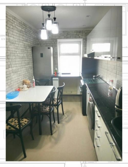 Наш ремонт.  Кухня: до и после + прихожая. 05