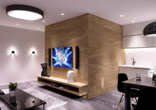 Современный дизайн однокомнатной квартиры - хрущевки 30 кв. 01