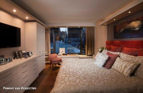 Как обустроить узкую спальню. 05