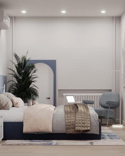 Функциональный эргономичный интерьер, где можно разместить все необходимое на небольшой площади. 06