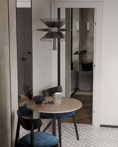 Лаконичный интерьер небольшой квартиры площадью 31 m. 02