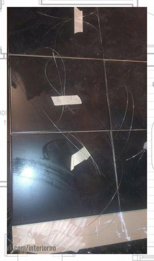 Оригинальное решение для пола ванной комнаты - звездное небо. 01