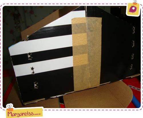 Оригинальный органайзер своими руками из обычной коробки. 02