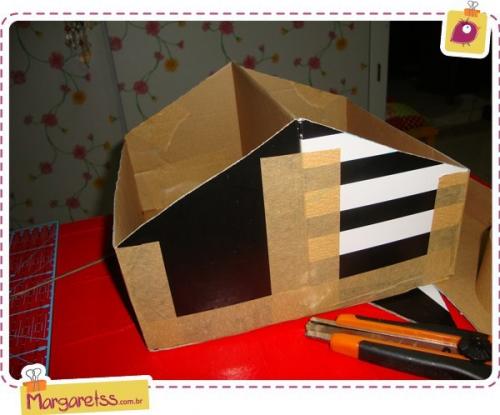 Оригинальный органайзер своими руками из обычной коробки. 04