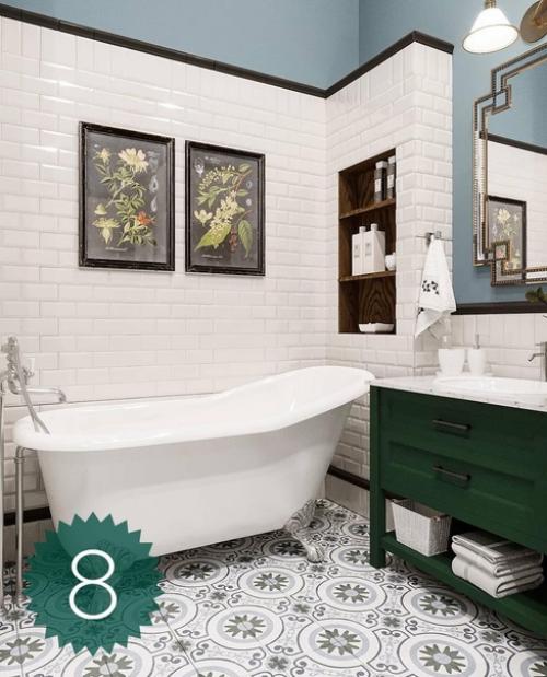 Подборка из 10 ванных комнат. 07