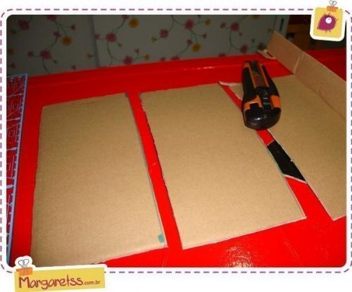 Оригинальный органайзер своими руками из обычной коробки. 03