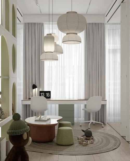 Великолепная детская комната, особенно второй этаж, это мечта, но что там за рабочее место под игровой зоной на 2 этаже. 04