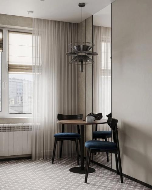 Лаконичный интерьер небольшой квартиры площадью 31 m. 05
