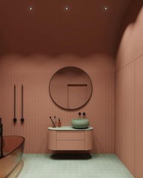 Одна ванная комната и три варианта ее цветового оформления. 04