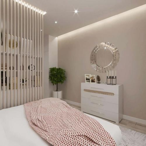 Светлый и очень нежный дизайн - проект квартиры в Москве. 09