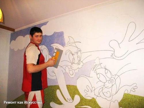 Техника самостоятельной поклейки жидких обоев. 04 Техника самостоятельной поклейки жидких обоев. 04