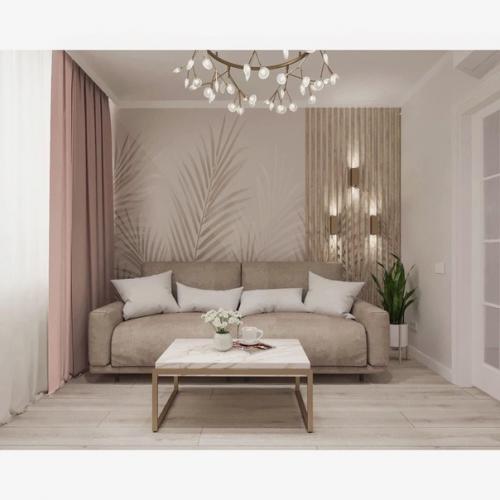 Светлый и очень нежный дизайн - проект квартиры в Москве. 05