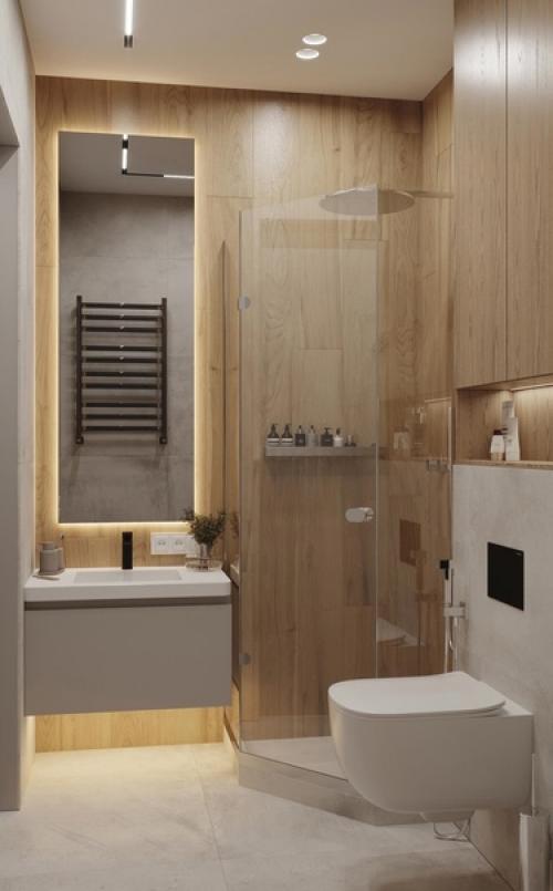 Интерьер квартиры. С минималистичным оформлением. 07