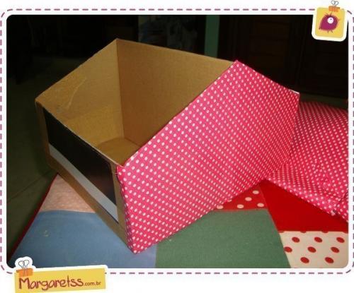 Оригинальный органайзер своими руками из обычной коробки. 05