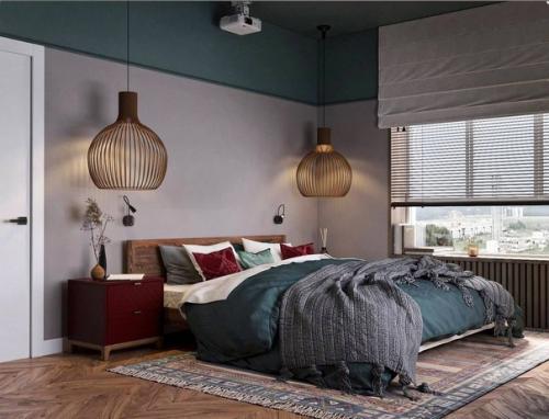 Дизайнеры создали уникальный проект двушки в стиле бохо, используя яркие и необычные решения. 05