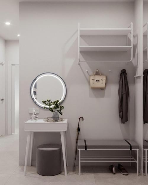 Функциональный эргономичный интерьер, где можно разместить все необходимое на небольшой площади. 04