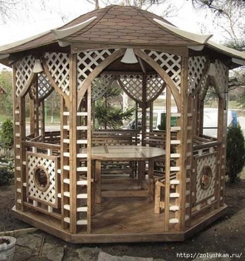 Подробный базовый проект 8-угольной беседки. 02