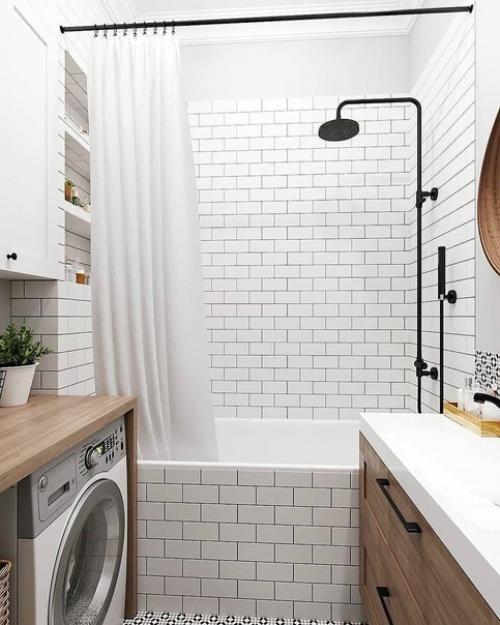 Бюджетный вариант для ванной комнаты максимально. 04