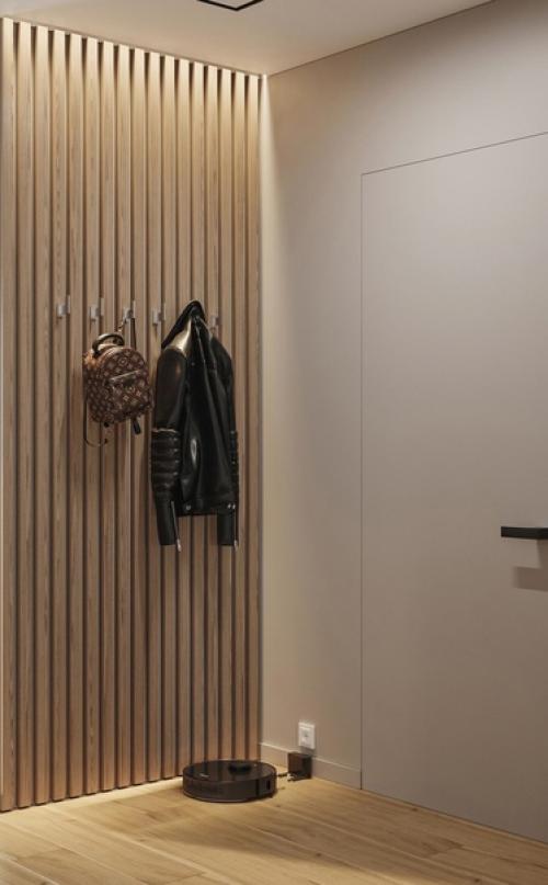 Интерьер квартиры. С минималистичным оформлением. 02