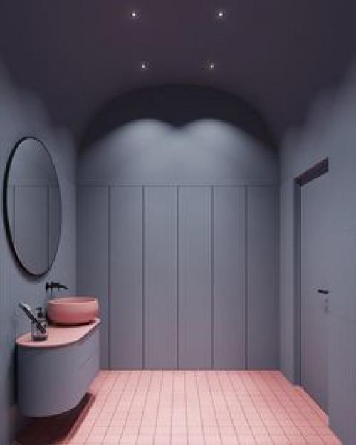 Одна ванная комната и три варианта ее цветового оформления. 02