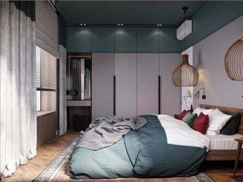 Дизайнеры создали уникальный проект двушки в стиле бохо, используя яркие и необычные решения. 06