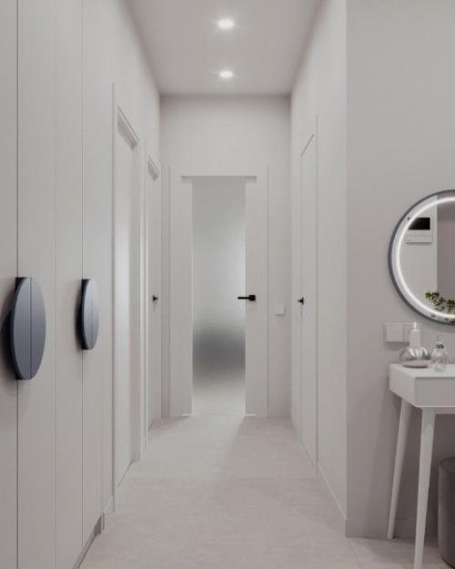 Функциональный эргономичный интерьер, где можно разместить все необходимое на небольшой площади. 07