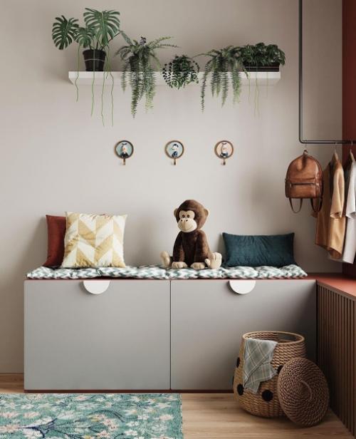 Необычное цветовое решение для комнаты девочки. 05