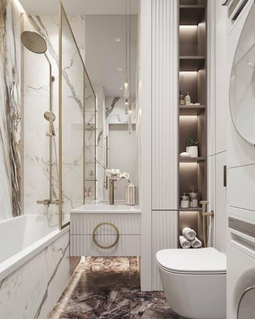 Интерьер квартиры в светлых тонах площадью 45 квадратных метров. 08