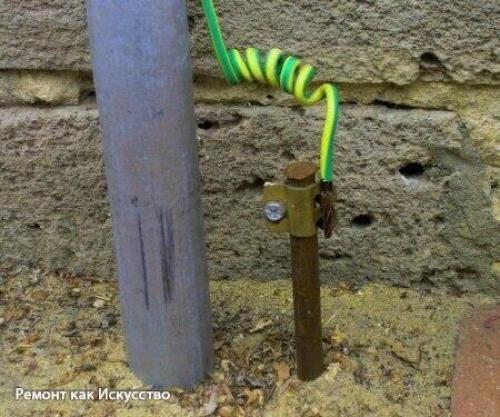 Мы делаем заземление в доме. 01