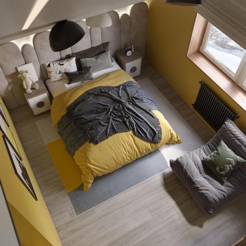 Детская комната в мансарде загородного дома. 06