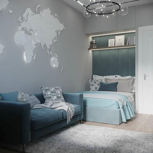 Идеально продуманный дизайн - проект небольшой детской комнаты. 03