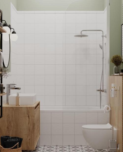 Ванная комната с отдельным входом в постирочную. 05