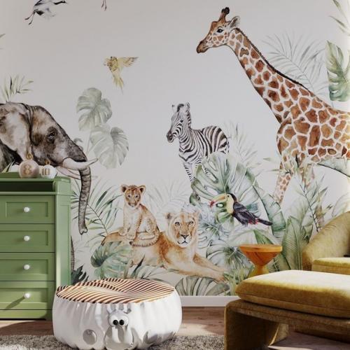 3 варианта ну очень красивых детских комнат с нереальными панно. 02