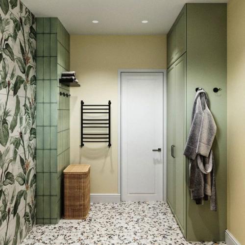 Дизайн теплой уютной ванной комнаты. 04