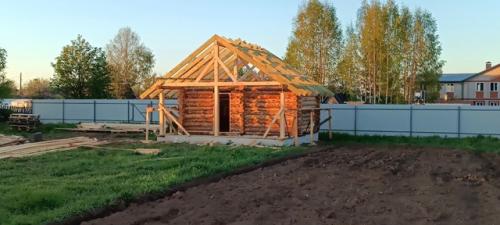 Строительство баньки своими руками. 07