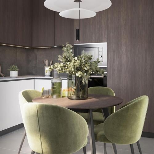 В интерьер, построенный на сочетании природных оттенков, легко впустить цвет. 02