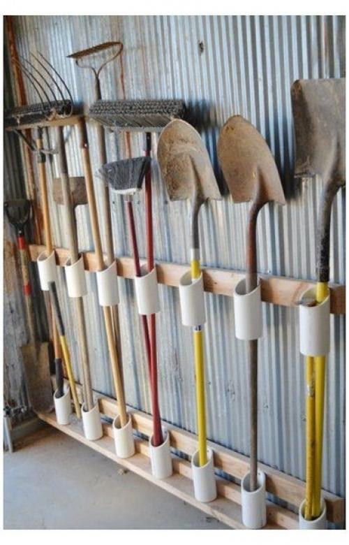 Хранение садового инвентаря может быть хорошо организованным и рациональным! 03