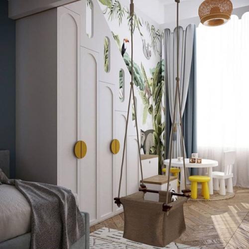 3 варианта ну очень красивых детских комнат с нереальными панно. 08