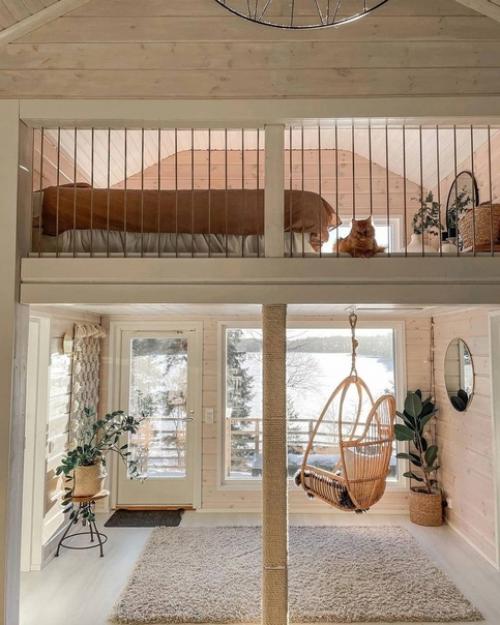 Финский коттедж.  Светлые тона дерева и природная легкость придают интерьеру максимальный уют и комфорт. 06