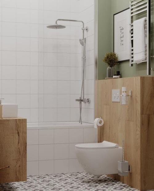 Ванная комната с отдельным входом в постирочную. 04