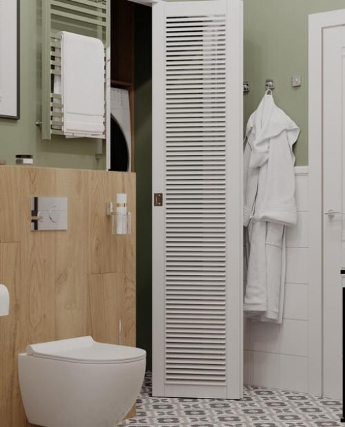 Ванная комната с отдельным входом в постирочную. 03