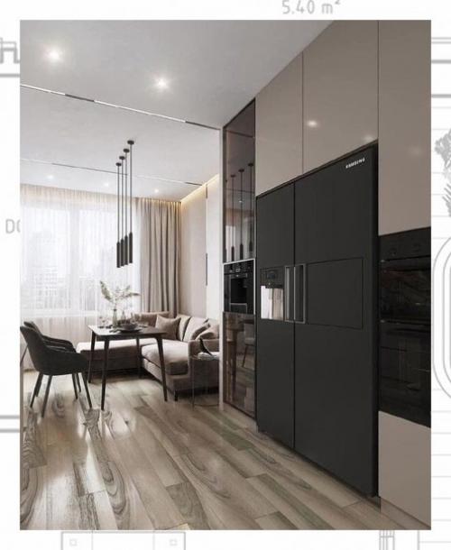 Красивый и лаконичный интерьер квартиры. 02