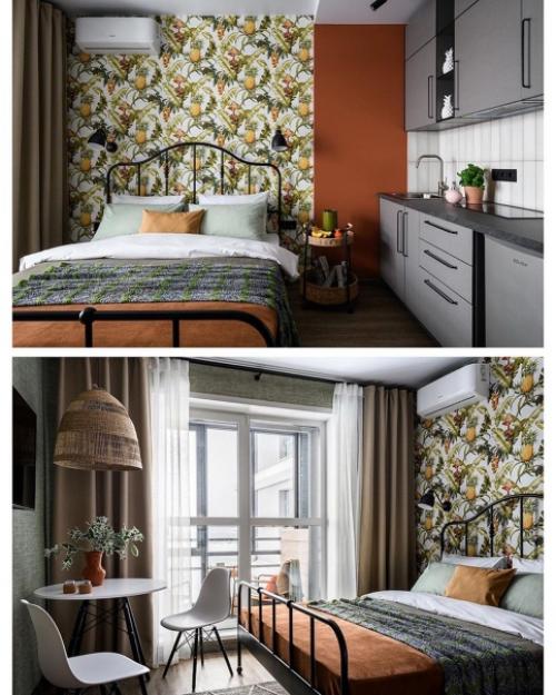 При входе выделена общая прихожая, из которой ведут две двери в разные апартаменты. 02