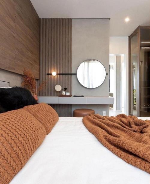 Спальня в шоколадных тонах. 01