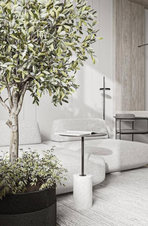 Интерьер лаконичной квартиры для любителей светлых интерьеров. 07