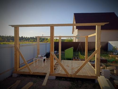 Сказка о том, как я беседку сама строила. 03
