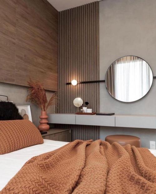 Спальня в шоколадных тонах. 03