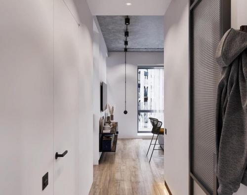 Какой интересный дизайн - проект в небольшой квартире. 05