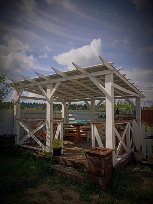 Сказка о том, как я беседку сама строила. 08